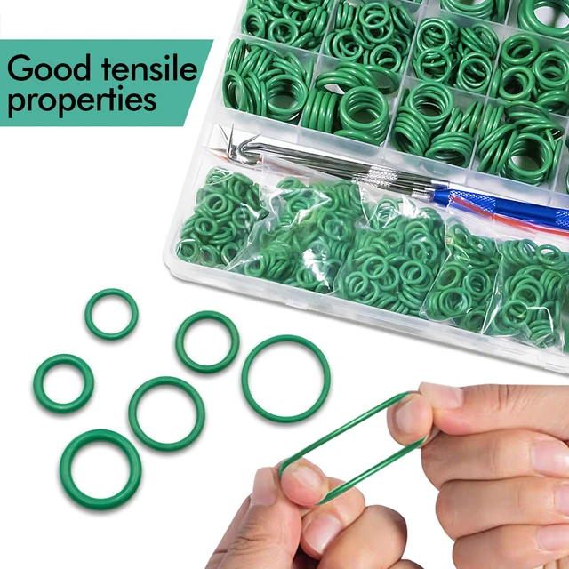 Alt view image 7 of 7 - 595 Pcs Metric and SAE Air Conditioning O-Ring Kit for Automotive A/C, Compressor and Professional Faucet Plumbing Seal O Rings Repair with O-Ring Picks,Resist Oil and Heat