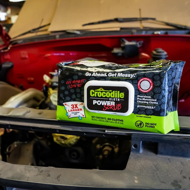 Alt view image 7 of 7 - PowerSCRUB Heavy-Duty Hand & Tool Cleaning Wipes, 40 Count Dual-Surface Cloths, Moist, Absorbent, & Disposable - Safe on Skin & Multiple Surfaces