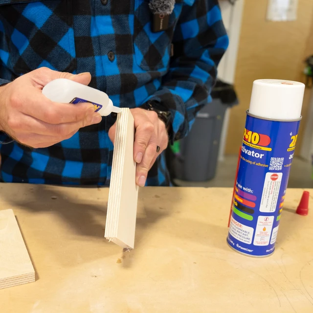 Alt view image 4 of 7 - 2P-10 SoloKit - Instant Adhesive & Activator Set Professional Woodworking Glue Kit (12 oz Activator + 2 oz Thick Adhesive)
