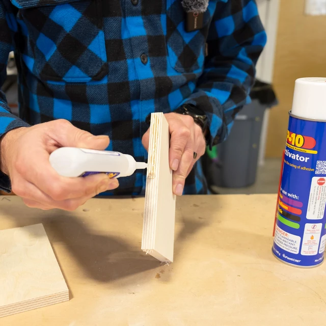 Alt view image 5 of 7 - 2P-10 SoloKit - Instant Adhesive & Activator Set Professional Woodworking Glue Kit (12 oz Activator + 2 oz Thick Adhesive)