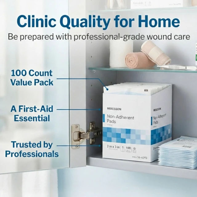 Alt view image 3 of 7 - Non-Adherent Pads for Wounds, 2 x 3 in, 1200 ct Highly Absorbent, Painless Removal, Individually Wrapped, Nylon/Polyester