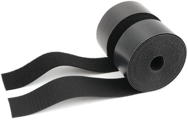 Main image of Hook and Loop Tape 15Ft x 2Inch Heavy Duty Double-Sided Adhesive Strips, Strong Sticky Back Fastener Roll, Cuttable Interlocking Tape Fasteners for Home, Office, Car, School & DIY Crafts Black