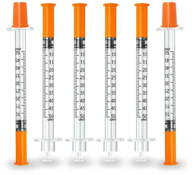 Main image of 0.5ml/cc 31G 5/16" (8mm), Individually Wrapped Lab Syrings, Box of 100