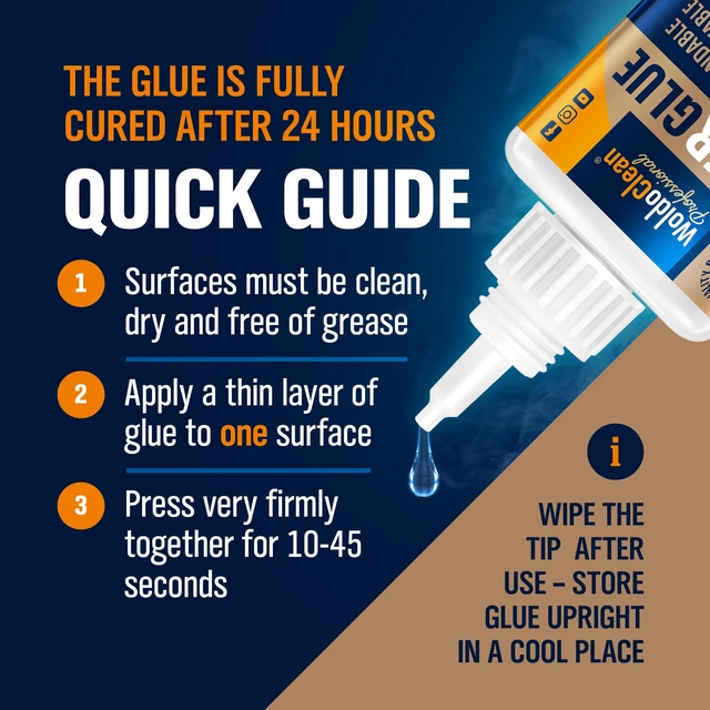 Alt view image 7 of 7 - Super Glue for Wood 50g Extra Strong Gel - Wood Adhesive Fills fine cracks and gaps, water resistant and sandable when cured