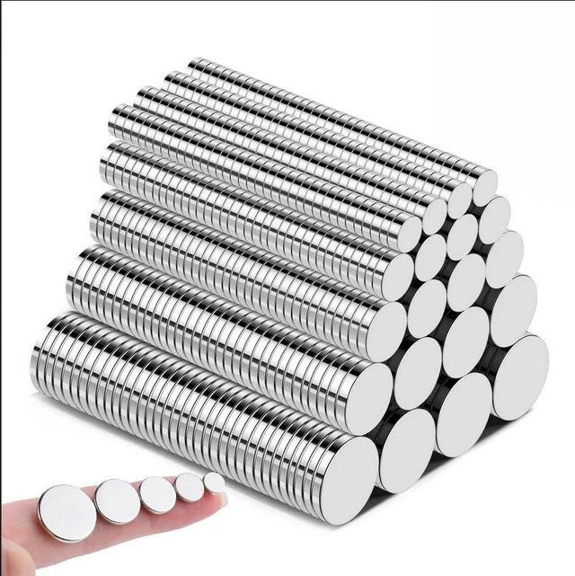 Main image of 120P Strong Small Neodymium Refrigerator Magnets, 5 Assorted Sizes Tiny Rare Earth Magnets, Strong Premium Disc Office Magnets for Whiteboard, Crafts, DIY, Kitchen Cabinet