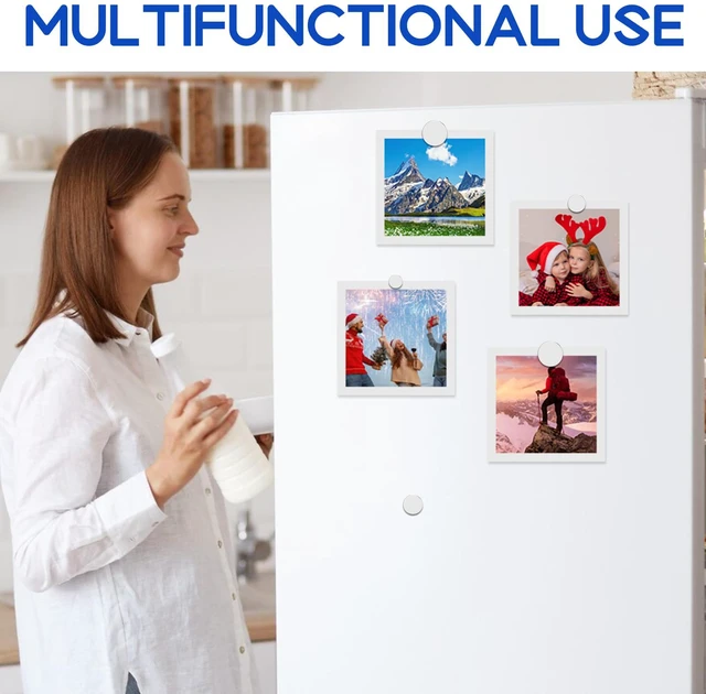 Alt view image 7 of 7 - 120P Strong Small Neodymium Refrigerator Magnets, 5 Assorted Sizes Tiny Rare Earth Magnets, Strong Premium Disc Office Magnets for Whiteboard, Crafts, DIY, Kitchen Cabinet