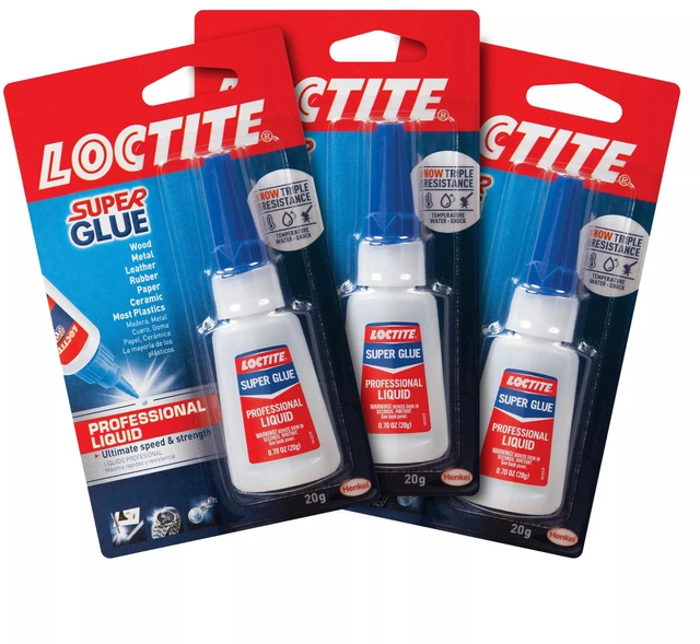 Alt view image 5 of 7 - Super Glue Liquid Professional, 20g Bottle (Pack of 3) HeavyDuty Instant Adhesive for Plastic, Wood & Metal, Clear Superglue with Precision Nozzle, QuickDry Formula