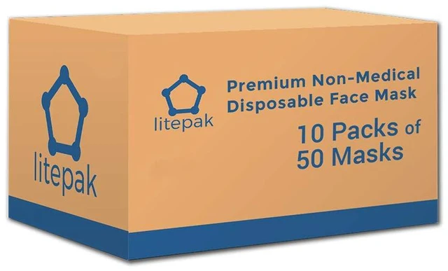 Alt view image 7 of 7 - 500pcs Premium Disposable Face Mask SOFT 3ply Nose Wire