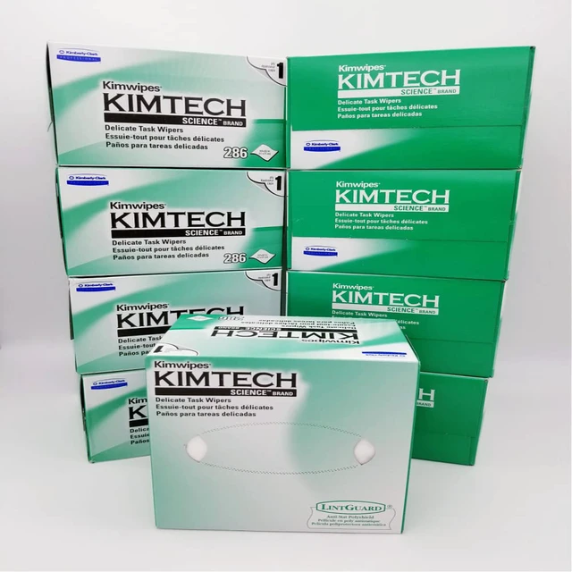 Main image of Professional QLZSTWUH Kimtech Science KimWipes Delicate Task Wipers, 4.4 x 8.4 in. 1-ply, 9 Box of 280