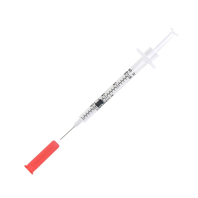 Alt view image 2 of 5 - U-40 Pet Insulin Syringes 29G 1/2cc, 1/2" 100-Pack