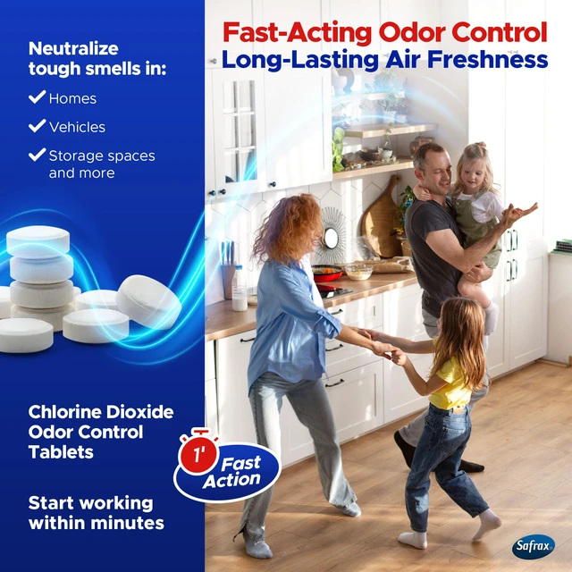 Alt view image 2 of 7 - DISIN-CLO2 Multi-Purpose Instant Chlorine Dioxide Tablets Fast-Acting Cleaning & Deodorizing Tablets for Home, Kitchen & Travel Freshness Booster for Surfaces, Water Containers & Everyday Use
