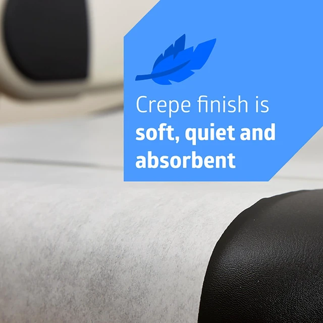 Alt view image 3 of 6 - Medical Exam Table Paper, Crepe Table Paper, 21 inches x 125 feet, Case of 12 Rolls
