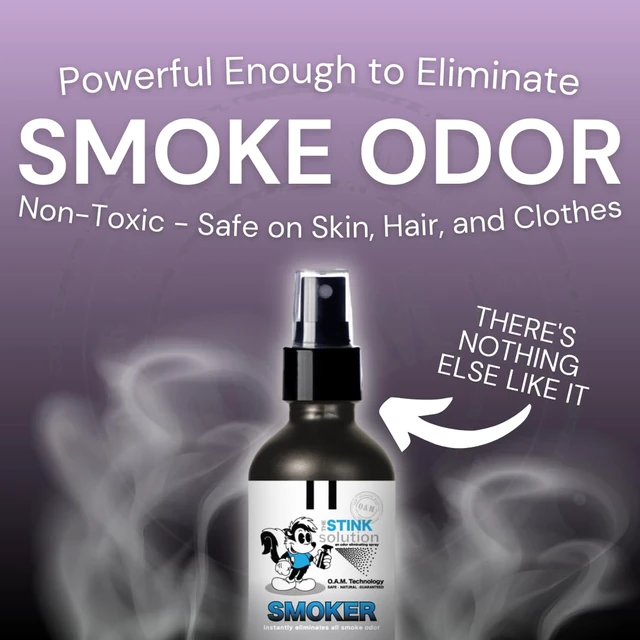 Alt view image 4 of 6 - Smoke Odor Eliminator Spray, Bamboo Teak, 2 Pack, 16 oz Eliminates Smoke Smell at the Source. Deodorizer for Homes, Cars, Clothes, Walls, Upholstery and Curtains