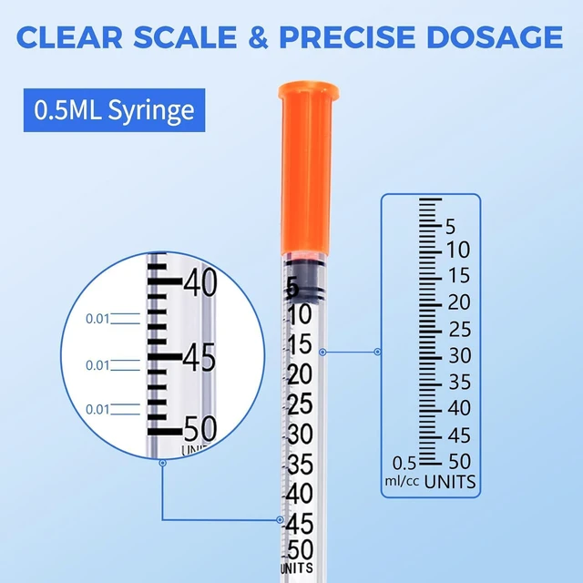 Alt view image 3 of 6 - 0.5 ml 30G 5/16" 8mm, Constructed for Liquid Handling, Pack of 100