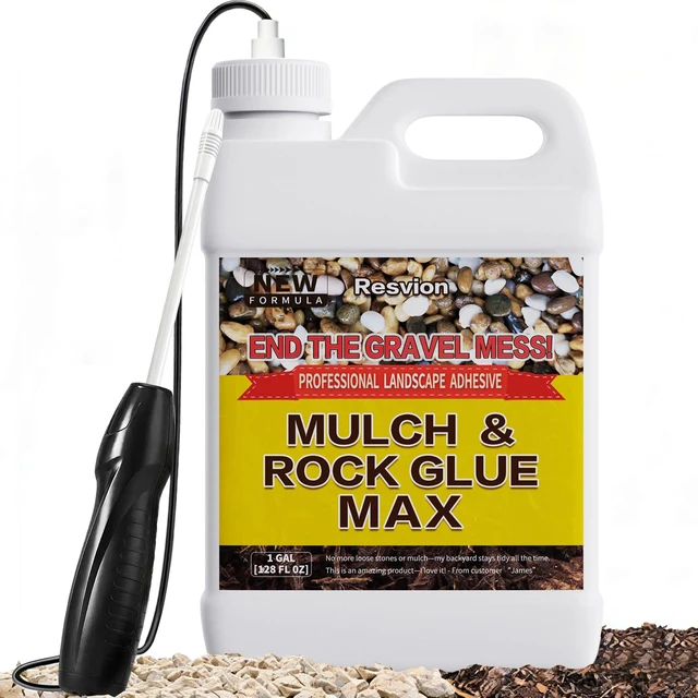 Main image of Rock and Mulch Glue for Landscaping 1 Gal with Electric Sprayer Ready-to-Use Mulch Glue A 100% Permeable, Pet-Safe Adhesive for Stones & Pebbles