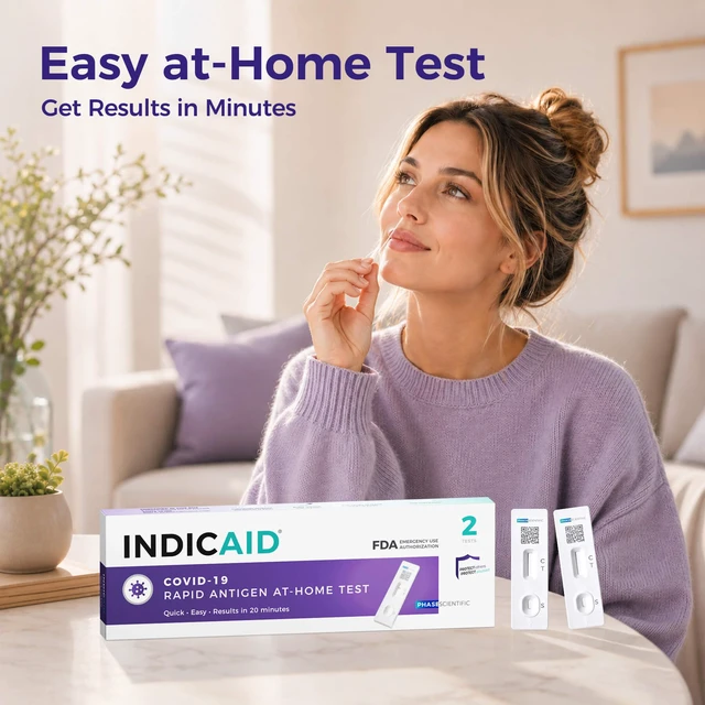 Alt view image 4 of 6 - COVID-19 Antigen Rapid Test, FDA EUA-Authorized OTC, HSA/FSA COVID Home Test with Accurate Results, Gentle Nasal Swab, Easy to Use for Ages 2 and Up, 6 Tests in 3 Individual Packs