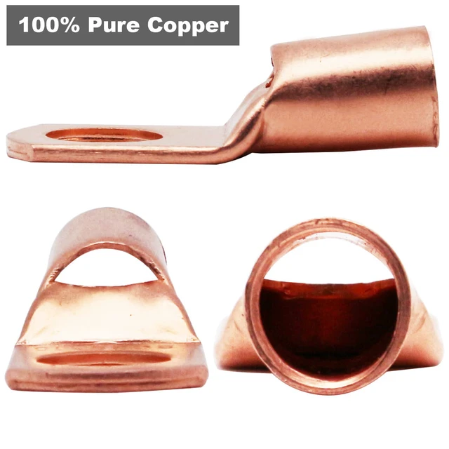 Alt view image 4 of 7 - 195Pcs Copper Wire Lugs AWG2 4 6 8 10 12 with Heat Shrink Set, 85Pcs Battery Cable Lugs Battery Cable Ends Ring Terminals Connectors with 110Pcs Heat Shrink Tubing Assortment Kit
