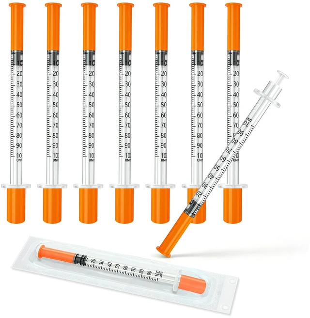 Main image of 1ml/cc 29G 1/2" Syringes with Needle, 100 Pack
