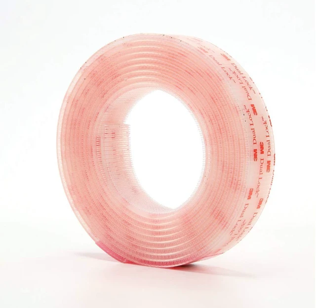 Alt view image 2 of 5 - Dual Lock Reclosable Fastener SJ3560 (Clear, 1 in x 10 ft Roll) - Heavy Duty Adhesive Interlocking Tape for Indoor/Outdoor Mounting Adhesive Hook And Loop Strips