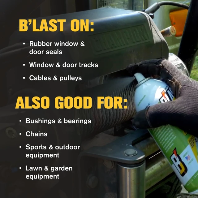 Alt view image 4 of 7 - Blaster Silicone Lubricant Spray Non-Staining Silicone Spray for Metal Parts Long-Lasting Protection, Reduces Friction & Wear Works on Metal, Rubber & Plastic 11 oz (Case of 6)