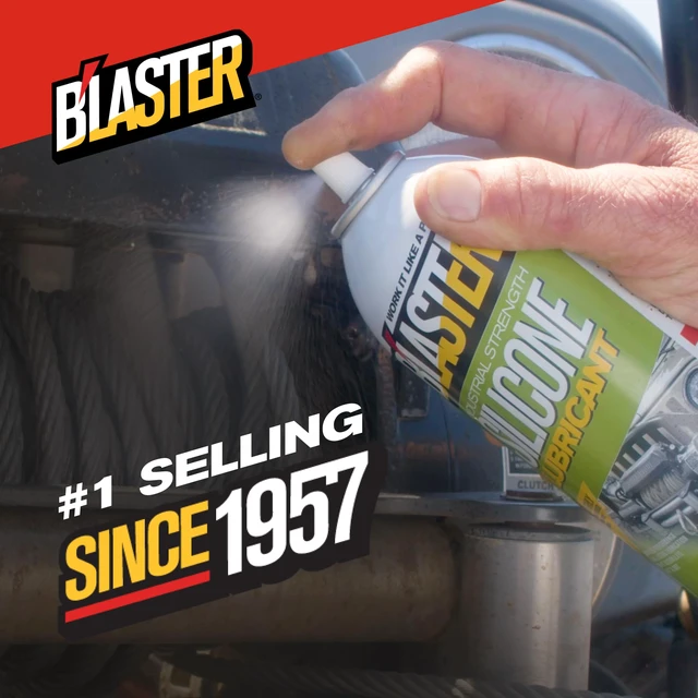 Alt view image 7 of 7 - Blaster Silicone Lubricant Spray Non-Staining Silicone Spray for Metal Parts Long-Lasting Protection, Reduces Friction & Wear Works on Metal, Rubber & Plastic 11 oz (Case of 6)