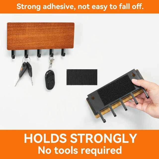 Alt view image 5 of 6 - 4x8 inch Strong Adhesive Hook and Loop Tape - Sticky-Backed Adhesive Fasteners, Suitable for Home Organization, Carpet Fixation, Sofa Cushion Fixation and DIY Crafts (Black, 4 in x 8 in, 6 Pairs)