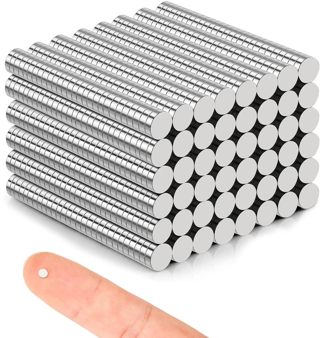 Main image of Small Magnets, 2500 Pack Refrigerator Magnet Rare Earth Magnet Neodymium Magnets for Crafts, Whiteboard, Kitchen Cabinet