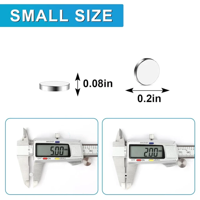 Alt view image 2 of 7 - Small Magnets, 600 Pack Refrigerator Magnets 5x2mm Rare Earth Magnets 0.2x0.08Inch Neodymium Magnet for Crafts, Whiteboard, Kitchen Cabinet