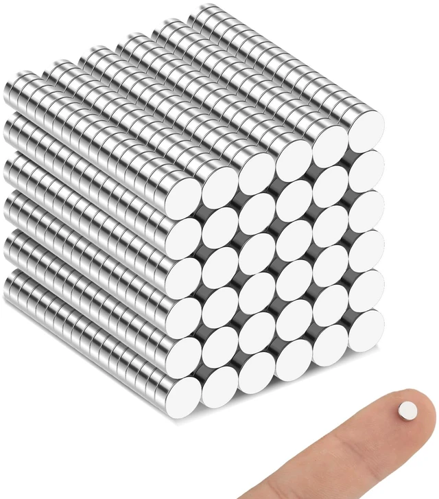 Main image of Small Magnets, 600 Pack Refrigerator Magnets 5x2mm Rare Earth Magnets 0.2x0.08Inch Neodymium Magnet for Crafts, Whiteboard, Kitchen Cabinet