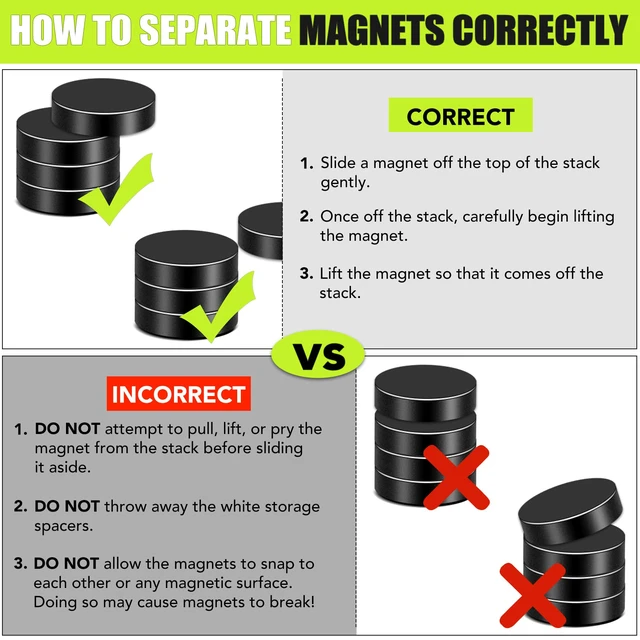 Alt view image 5 of 7 - Small Magnets, 120Pack Black Refrigerator Magnet 8x3mm Rare Earth Magnets Neodymium Magnet for Crafts, Whiteboard, Kitchen Cabinet