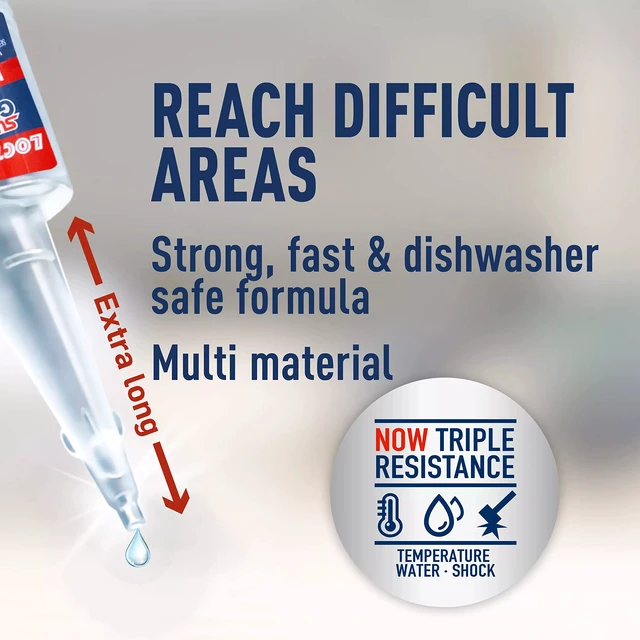 Alt view image 4 of 7 - Super Glue Liquid Longneck Bottle, 10g Bottle (Pack of 6) Instant Adhesive for Plastic, Wood & Metal, Clear Superglue with Extra Long Precision Nozzle, QuickDry Formula