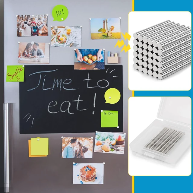 Alt view image 6 of 7 - Small Magnets, 2500 Pack Refrigerator Magnet Rare Earth Magnet Neodymium Magnets for Crafts, Whiteboard, Kitchen Cabinet