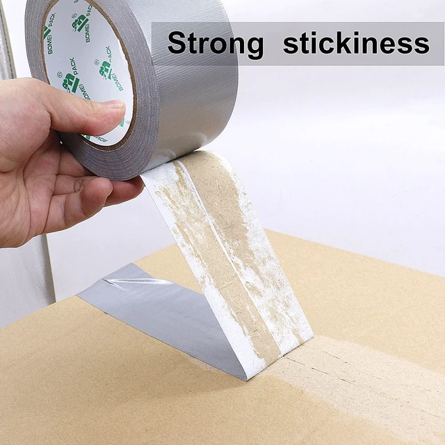 Alt view image 4 of 6 - 2 Pack Duct Tape Heavy Duty,9 Mil Thickness,2 Inches x 30 Yards,Strong Industrial Strength,Flexible,No Residue,Waterproof and Tear by Hand,Multi-Use for Indoor & Outdoor Repairs (Silver)