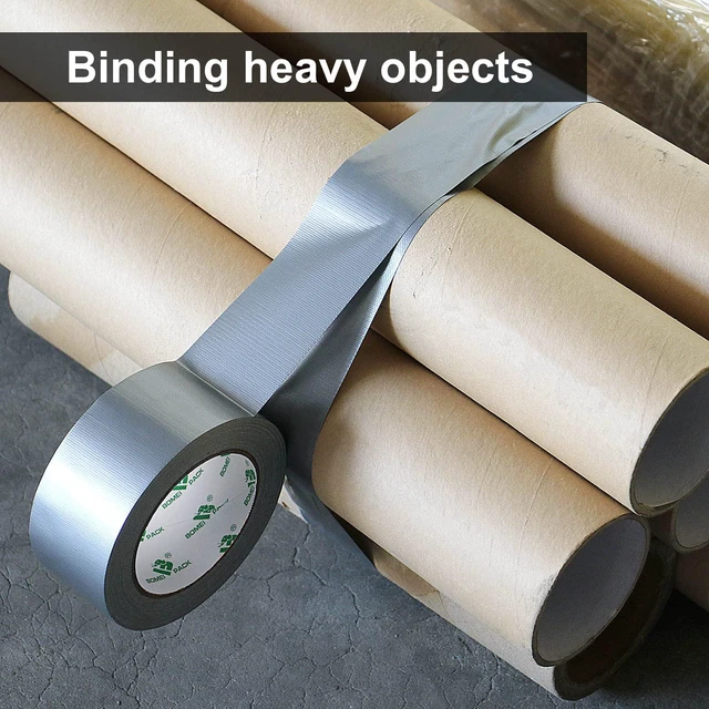 Alt view image 5 of 6 - 2 Pack Duct Tape Heavy Duty,9 Mil Thickness,2 Inches x 30 Yards,Strong Industrial Strength,Flexible,No Residue,Waterproof and Tear by Hand,Multi-Use for Indoor & Outdoor Repairs (Silver)