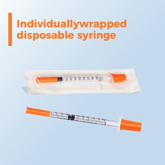 Alt view image 3 of 6 - 1ml/cc 30G 1/2", Individual Wrapped, Pack of 100