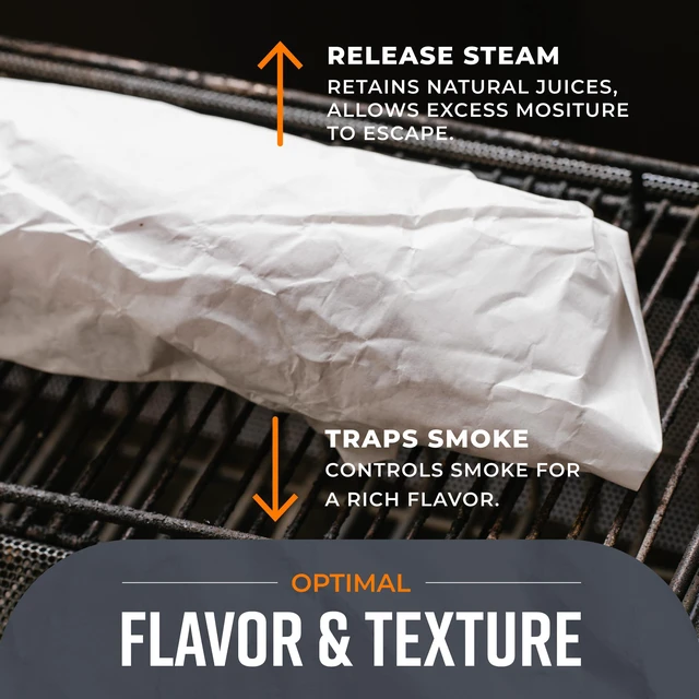 Alt view image 3 of 7 - White Kraft Butcher Paper Roll - 18" x 1200 (100 ft) - Uncoated, Unwaxed, Food-Grade Paper for Smoker, Grilling, BBQ, Wrapping & Smoking Meat, Packaging, and Sublimation