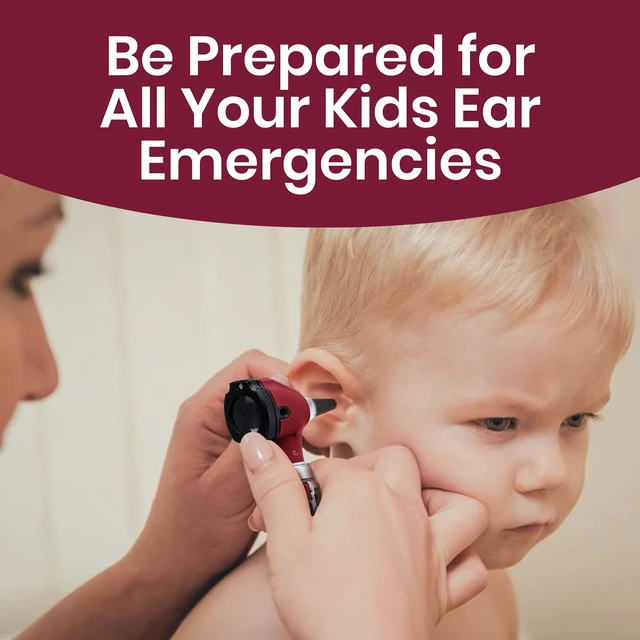 Alt view image 3 of 7 - ZetaLife Otoscope - Ear Scope with Light, Ear Infection Detector, Pocket Size (Maroon Color)