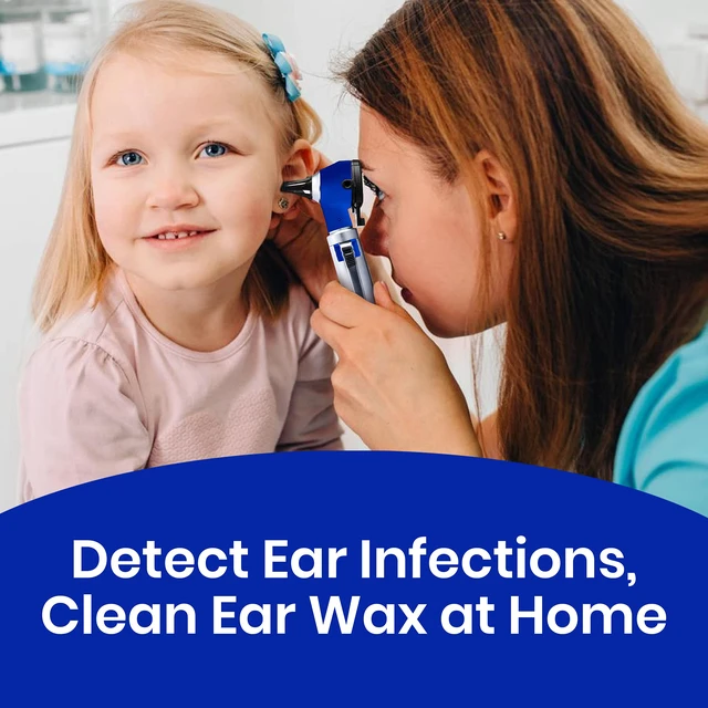Alt view image 3 of 7 - ZetaLife Otoscope - Ear Scope with Light, Ear Infection Detector, Pocket Size (Blue Color)