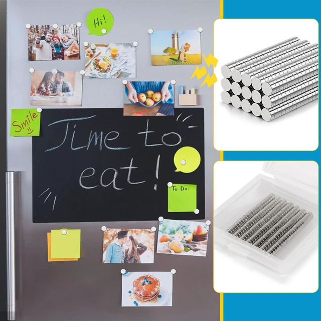 Alt view image 6 of 6 - 900 Pack Small Magnets, Refrigerator Magnet Rare Earth Magnets Neodymium Magnet for Crafts, Whiteboard, Kitchen Cabinet