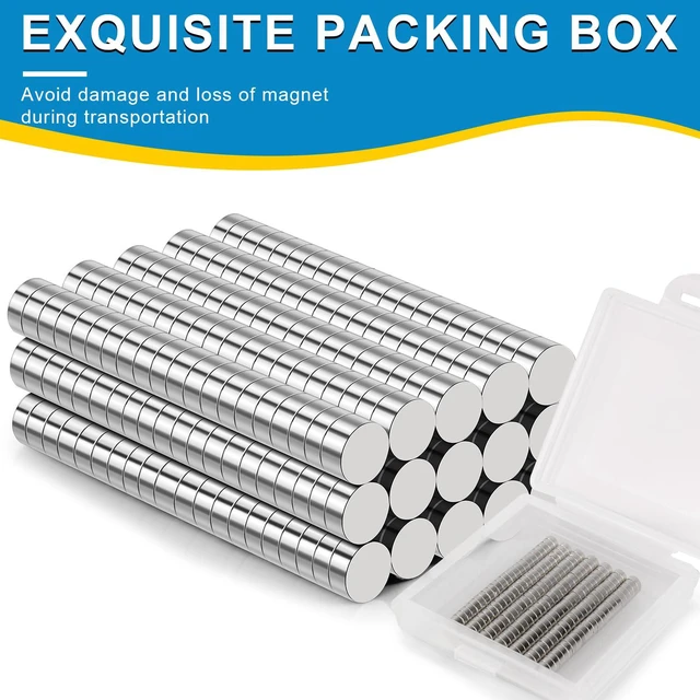 Alt view image 4 of 6 - 900 Pack Small Magnets, Refrigerator Magnet Rare Earth Magnets Neodymium Magnet for Crafts, Whiteboard, Kitchen Cabinet