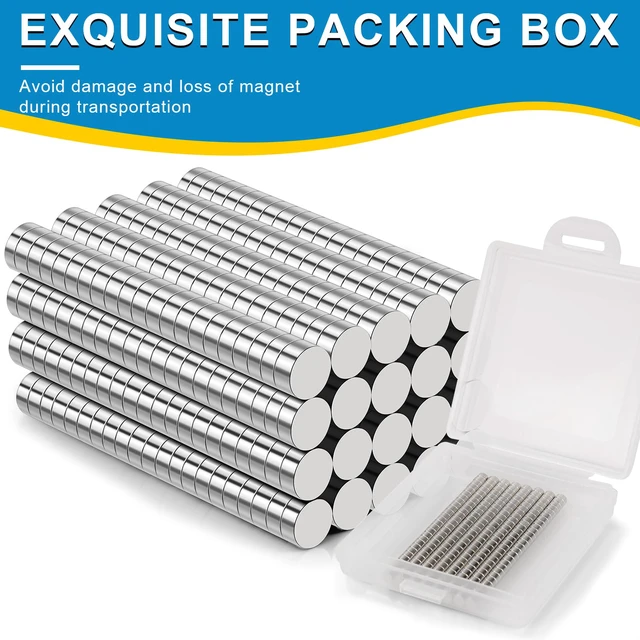 Alt view image 4 of 7 - Small Magnets, 1000 Pack Refrigerator Magnet Rare Earth Magnets Neodymium Magnets for Crafts, Whiteboard, Kitchen Cabinet