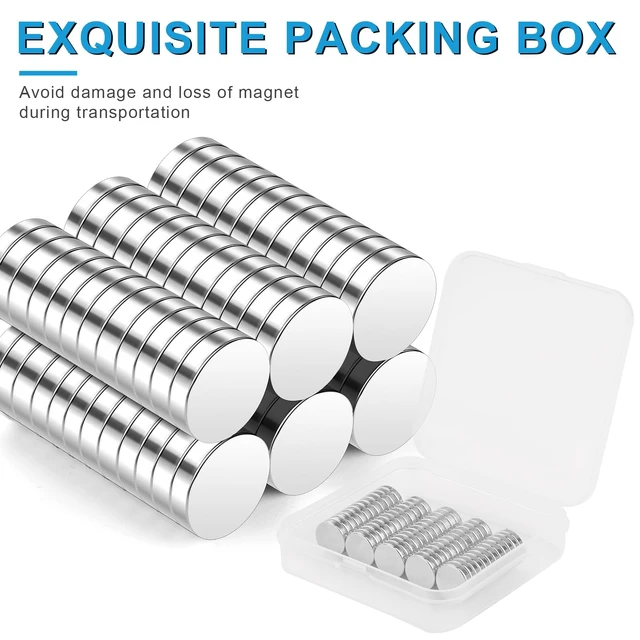 Alt view image 4 of 7 - Small Magnets, 80 Pack Refrigerator Magnet 12x3mm Rare Earth Magnet 0.47 x 0.12 Inch Neodymium Magnets for Crafts, Whiteboard, Kitchen Cabinet