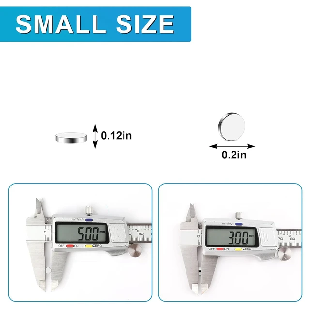 Alt view image 2 of 7 - 400 Pack Small Magnets, 5x3 mm Refrigerator Magnet Rare Earth Magnet Neodymium Magnets for Crafts, Whiteboard, Kitchen Cabinet 0.2x0.12 Inch