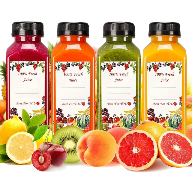 Alt view image 5 of 7 - 20pcs 12oz Plastic Juice Bottles with Caps Reusable Juicing Bottles, Clear Drink Containers with Lids for Juicing, Smoothie and Other Beverages