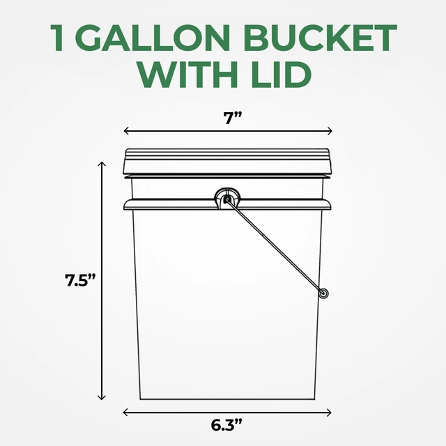 Alt view image 5 of 7 - 1 Gallon Food Grade Round Plastic Bucket - Food Storage Deli Containers with Lids Ideal for Ice Cream, Soup, and Prep Containers - BPA-Free, Premium HDPE - 1 Pack