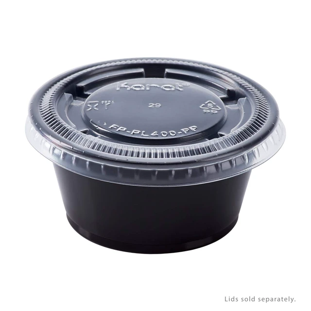 Alt view image 3 of 7 - FP-P325-PPB 3.25 oz. PP Portion Cups - Black (Case of 2500)