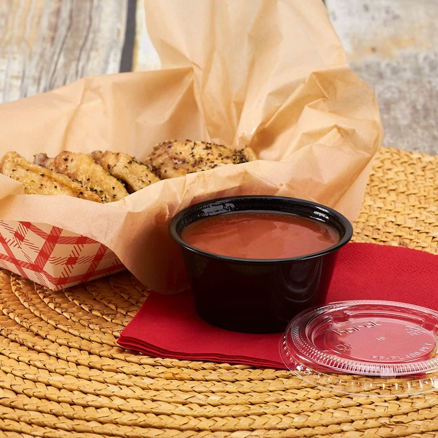 Alt view image 7 of 7 - FP-P325-PPB 3.25 oz. PP Portion Cups - Black (Case of 2500)