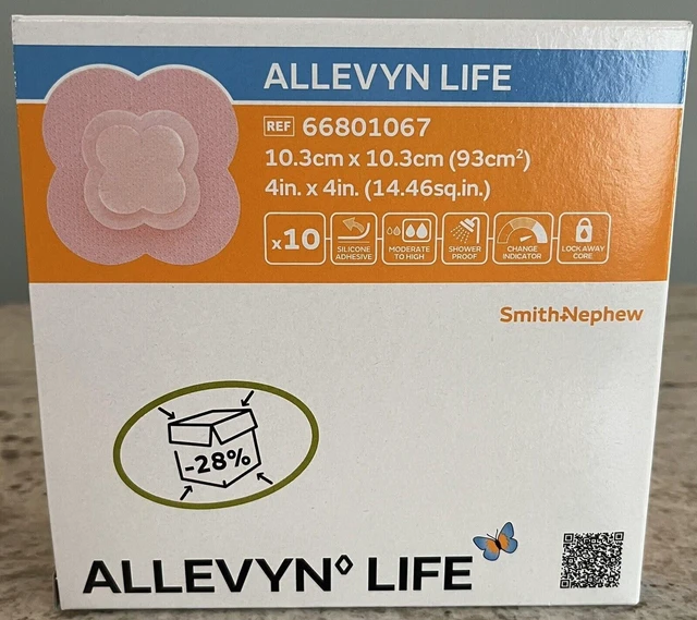 Main image of +Nephew ALLEVYN Life Wound Dressing, 4" in X 4" in Box of 10