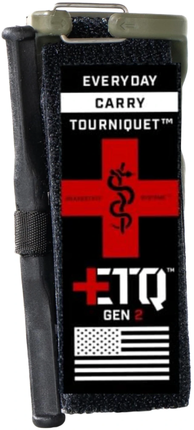 Main image of Tourniquet - ETQ Gen 2 Made in The USA | EDC Gear for Trauma Kits, Tourniquet Kits, and Medical Emergency Bags, Ranger Green, Wide (1.5")