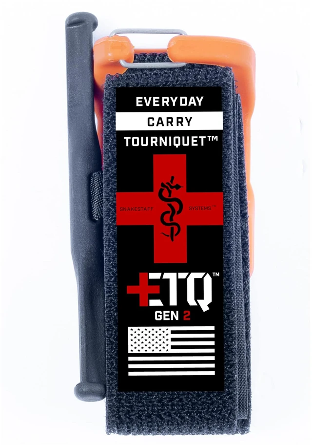 Main image of Tourniquet - ETQ Gen 2 Made in The USA | EDC Gear for Trauma Kits, Tourniquet Kits, and Medical Emergency Bags, Orange, Wide (1.5")